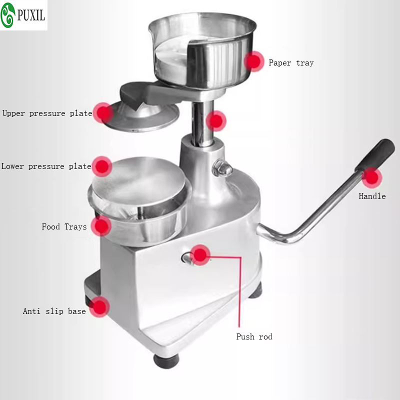 Meat Patty Maker Press Manual - Commercial hamburger machine, manual meat patty