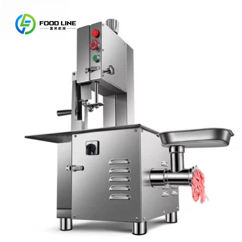 Meat Band Saw Cutting Machine - Commercial Meat Bandsaw Meat Grinder Electric