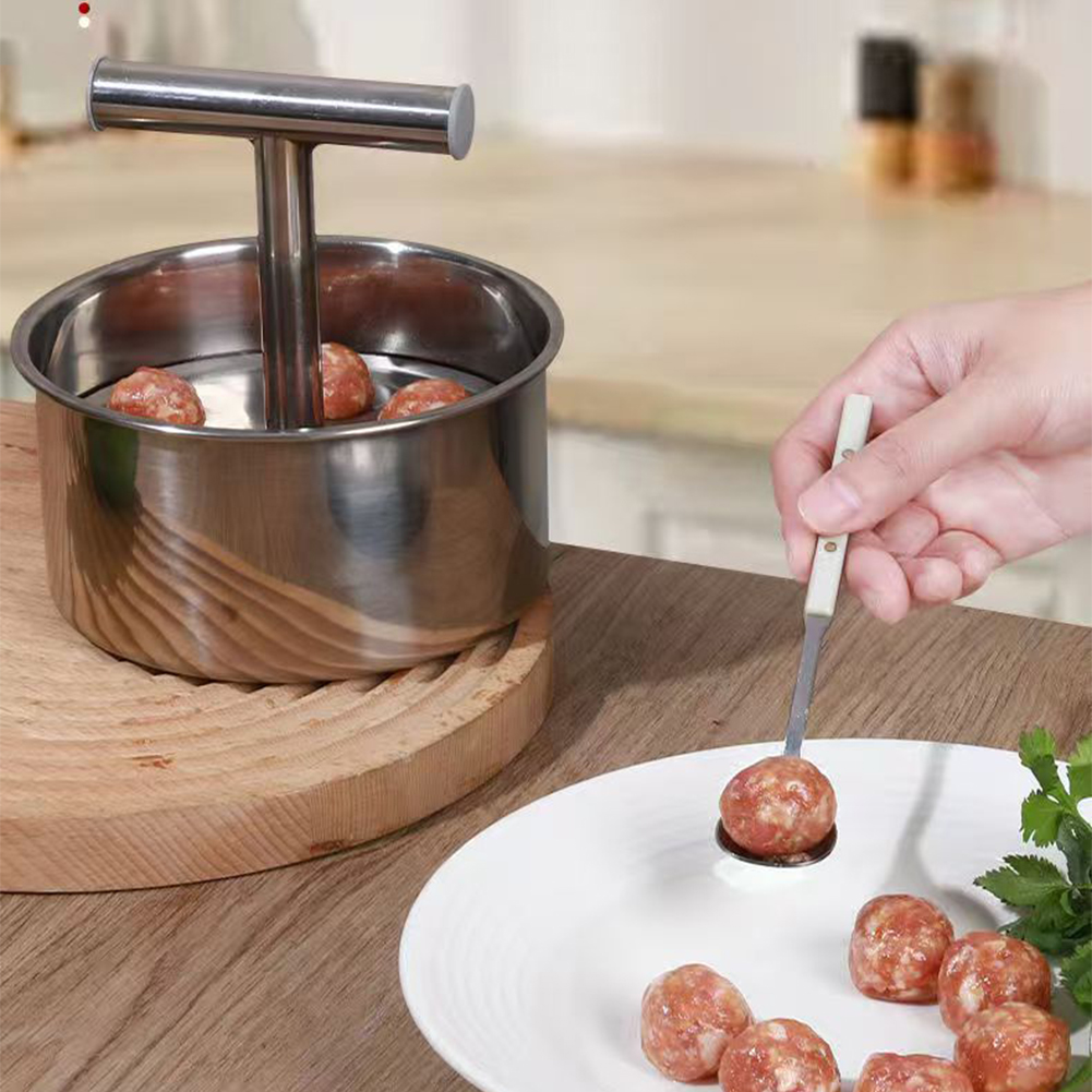 Stainless Steel Meatball Maker - đánh giá và giá Meat Patty Maker Press Manual