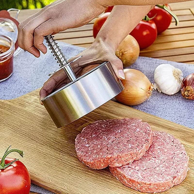 304 Stainless Steel Hamburger  - đánh giá và giá Meat Patty Maker Press Manual