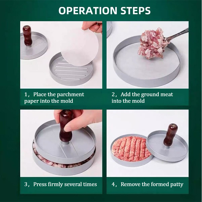 Household Round Beef Patty Mak - đánh giá và giá Meat Patty Maker Press Manual
