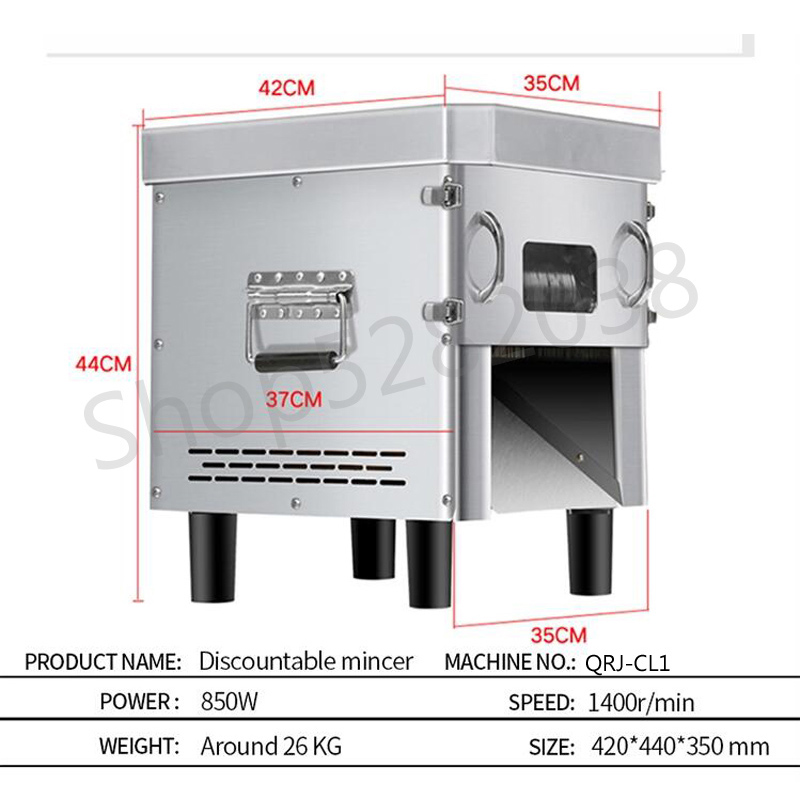 Commercial Meat Slicing Machin - đánh giá và giá Electric Meat Mincer 850W