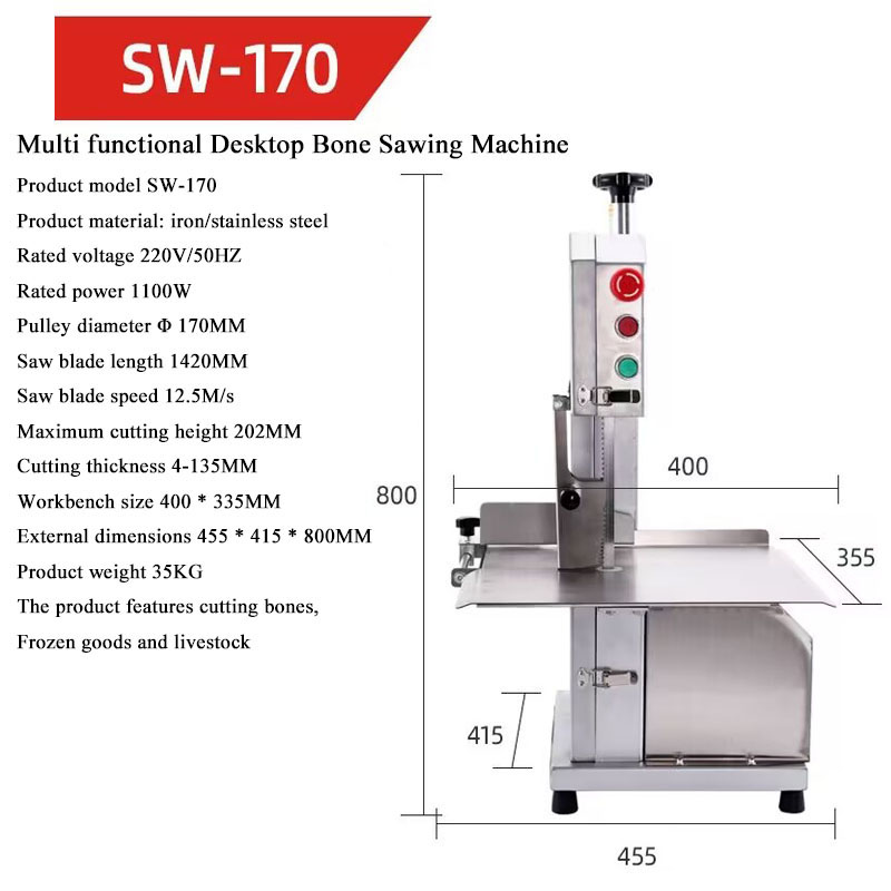 Commercial Electric Meat and B - đánh giá và giá Meat Band Saw Cutting Machine