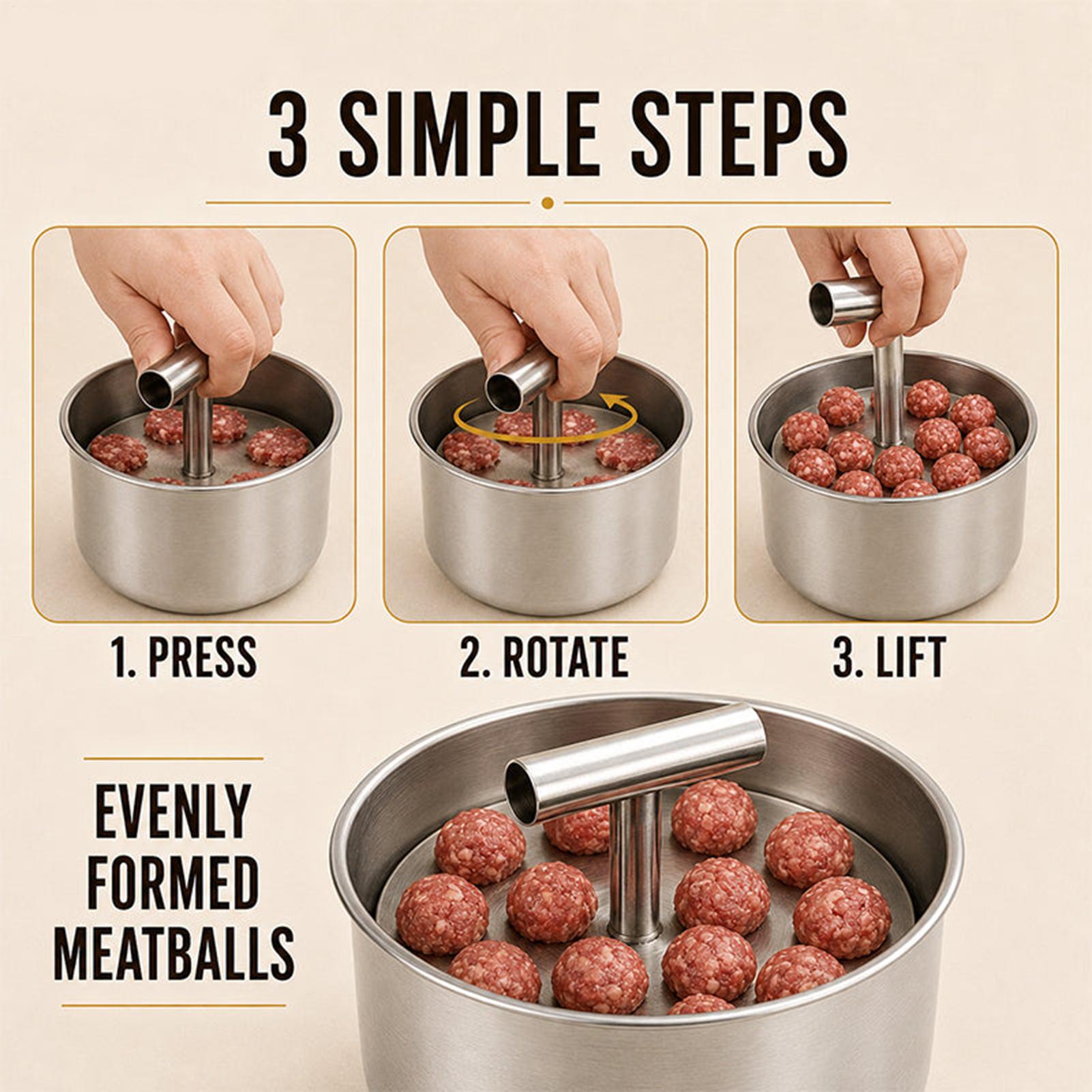 Meatball Maker Tool For Pork B - đánh giá và giá Meat Patty Maker Press Manual
