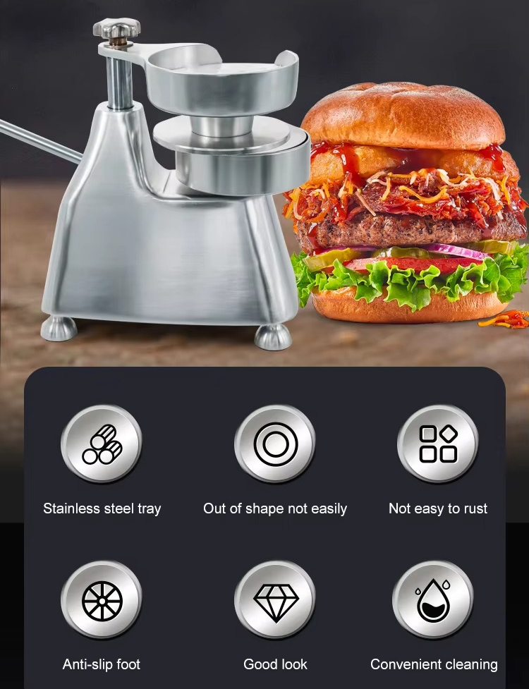 Manual Hamburger Patty Maker S - đánh giá và giá Meat Patty Maker Press Manual