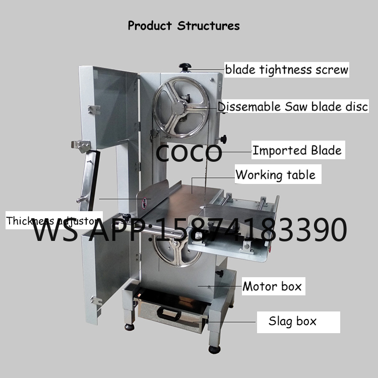 Stainless Steel Meat Band Saw  - đánh giá và giá Meat Band Saw Cutting Machine