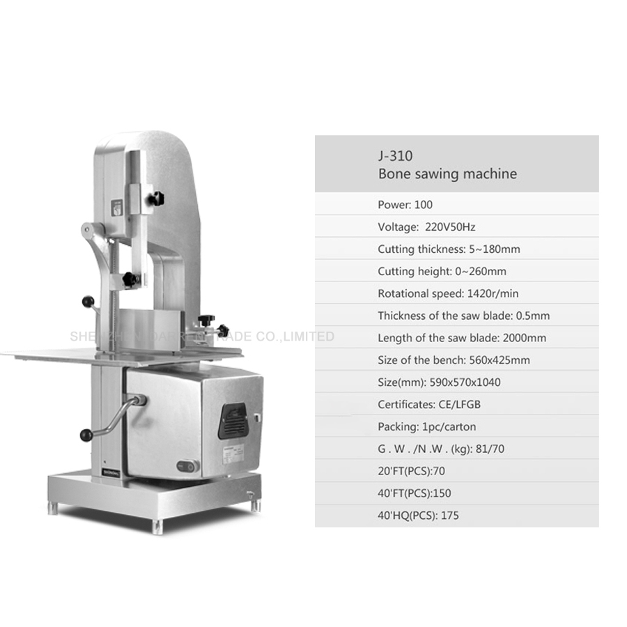 1pc Professional meat band saw - đánh giá và giá Meat Band Saw Cutting Machine