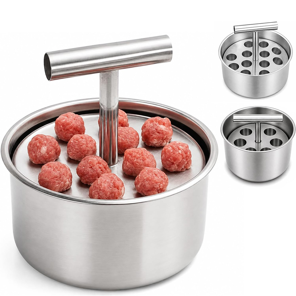 E9 NEW Upgrade 6/12 Ball Manua - đánh giá và giá Meat Patty Maker Press Manual